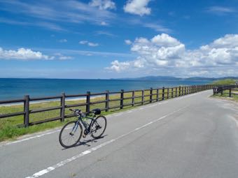 海沿いの爽快な道