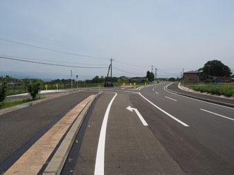 県道43号バイパスに合流