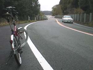 くねくねと曲がる道