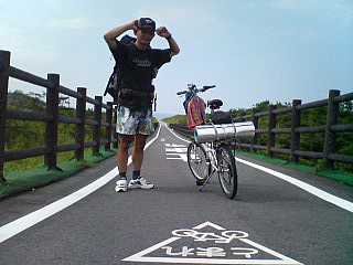 吹上浜自転車道のスタート地点