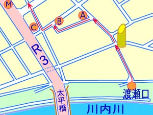 大小路の地図