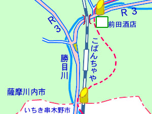 木場茶屋駅周辺の地図